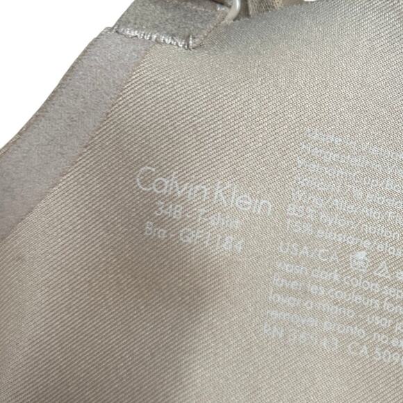 Calvin Klein invisible T-shirt Bra 34B Tan - Picture 3 of 5